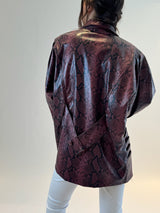 GIACCA IN ECOPELLE RED