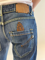 Pantalone kody denim fermo cotone e chachemire